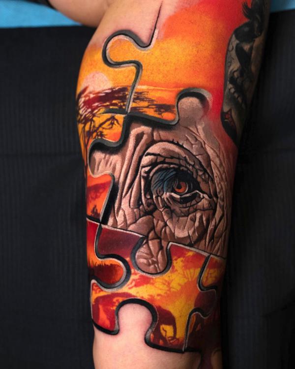 130 Puzzle Tattoo Designs with Meaning