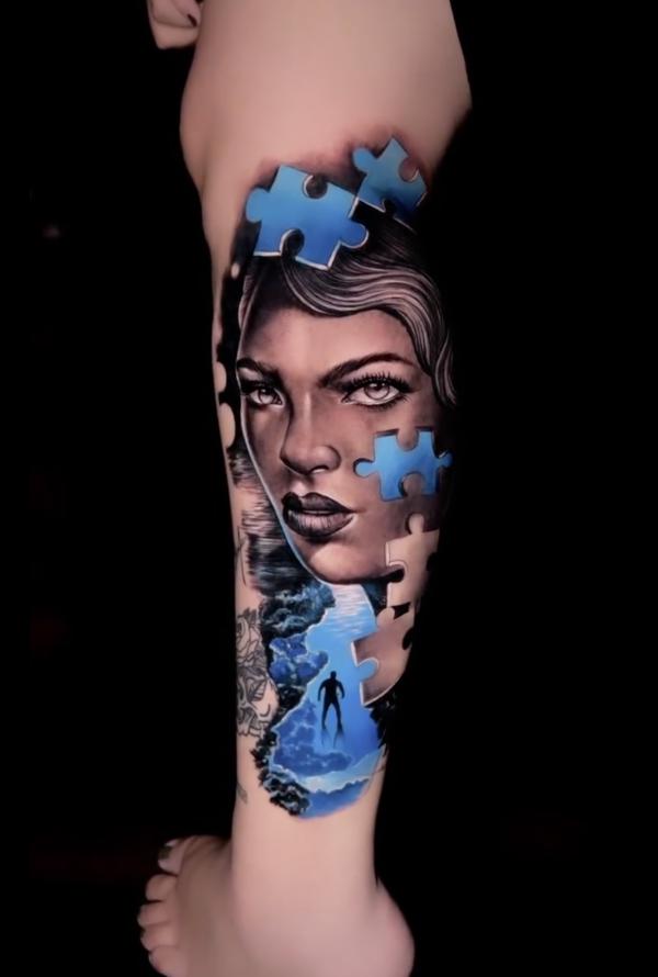 130 Puzzle Tattoo Designs with Meaning