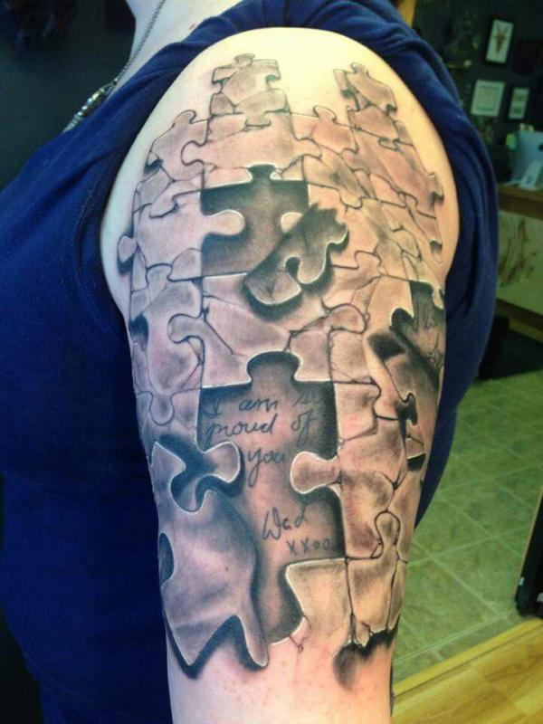 130 Puzzle Tattoo Designs with Meaning