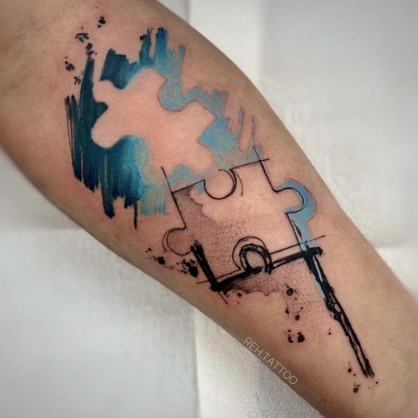 130 Puzzle Tattoo Designs with Meaning