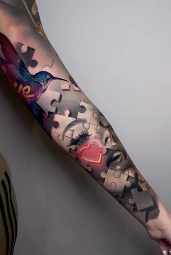 130 Puzzle Tattoo Designs with Meaning