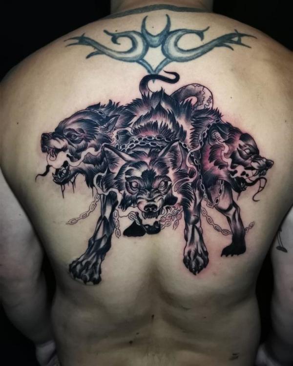 60 Cerberus Tattoo Designs with Meaning