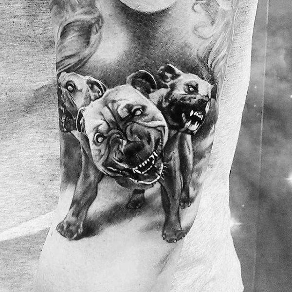 60 Cerberus Tattoo Designs with Meaning