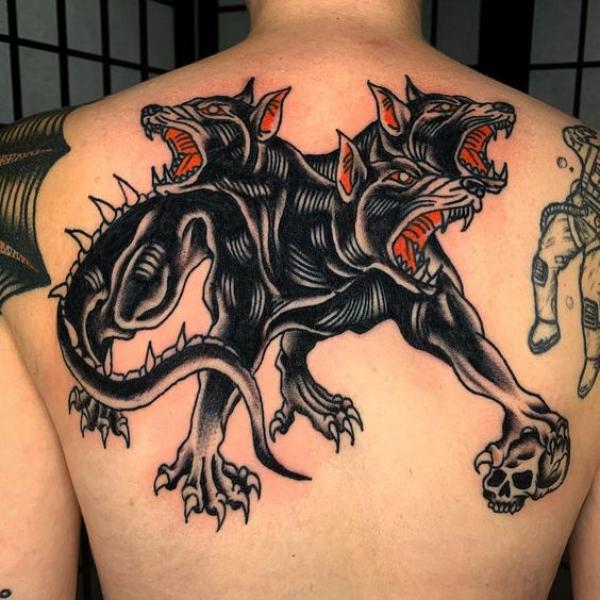 60 Cerberus Tattoo Designs with Meaning