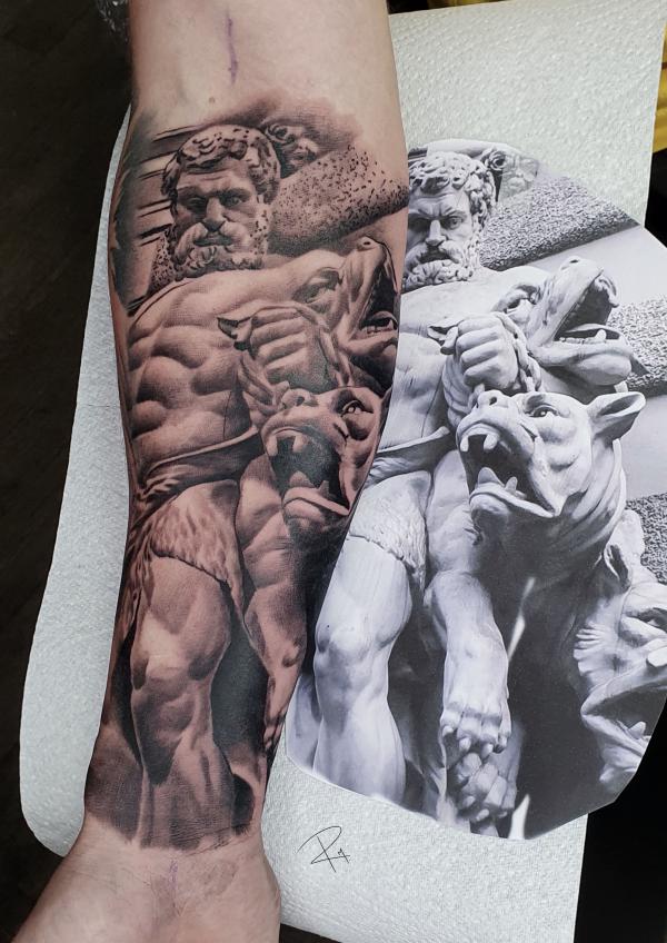60 Cerberus Tattoo Designs with Meaning