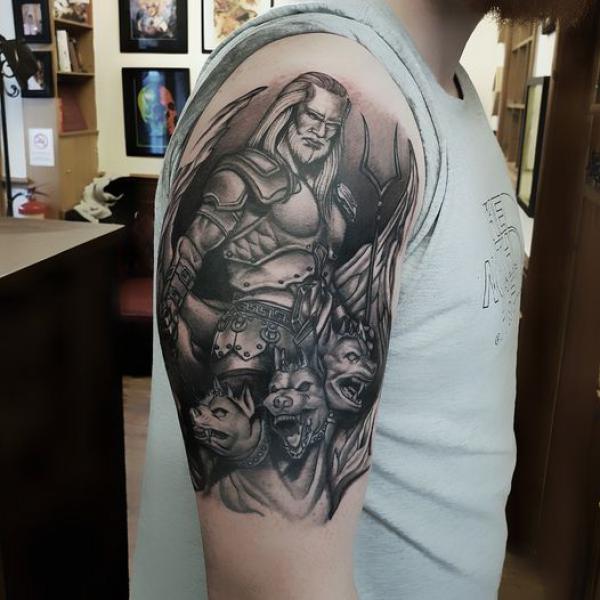 60 Cerberus Tattoo Designs with Meaning