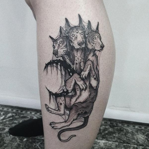 60 Cerberus Tattoo Designs with Meaning