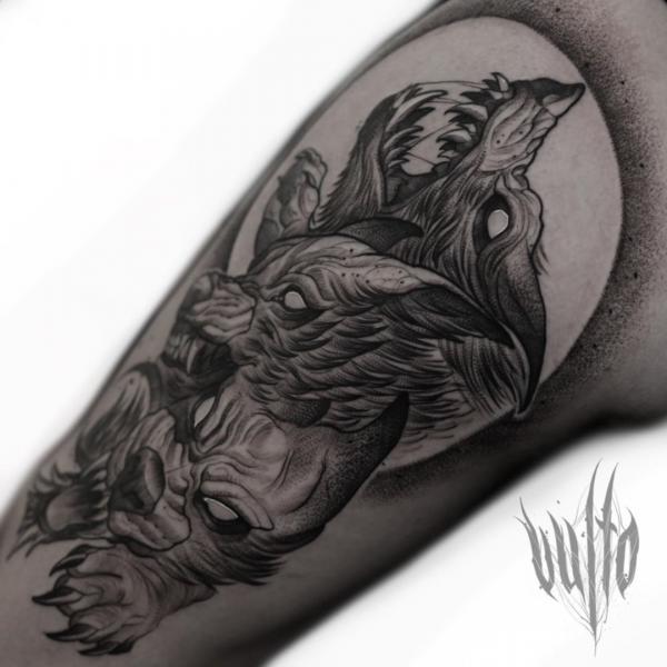 60 Cerberus Tattoo Designs with Meaning