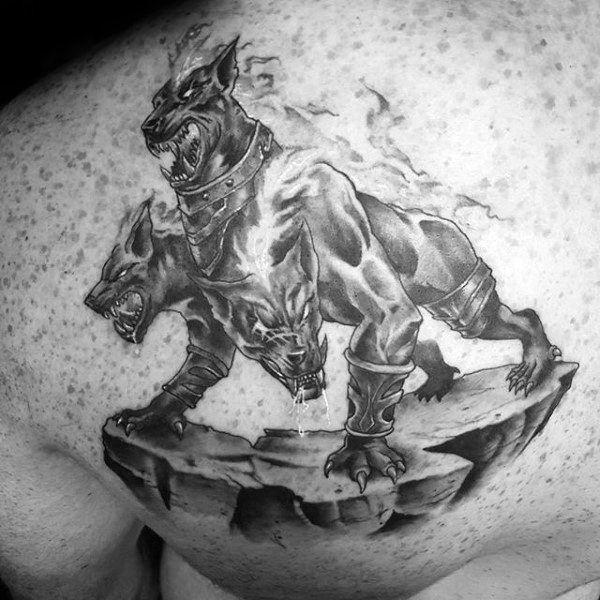 60 Cerberus Tattoo Designs with Meaning