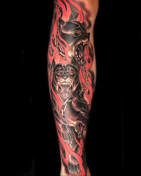 60 Cerberus Tattoo Designs with Meaning