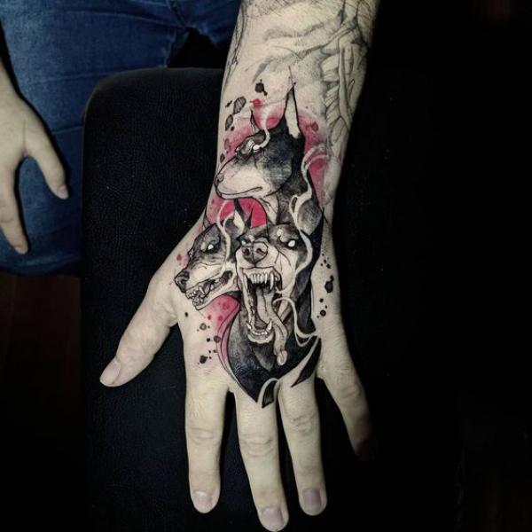 60 Cerberus Tattoo Designs with Meaning