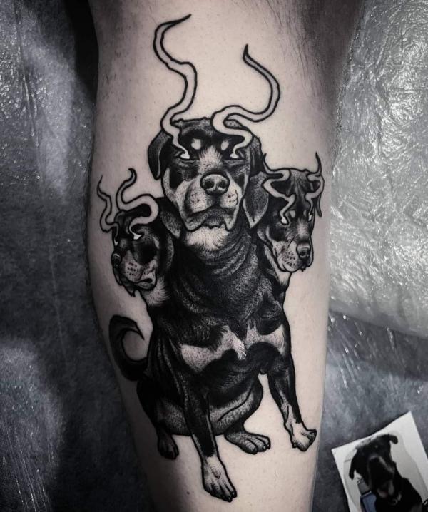 60 Cerberus Tattoo Designs with Meaning