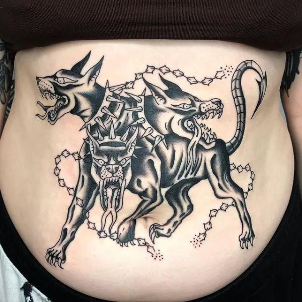 60 Cerberus Tattoo Designs with Meaning