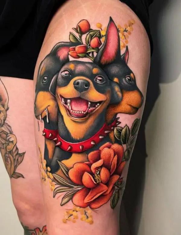 60 Cerberus Tattoo Designs with Meaning