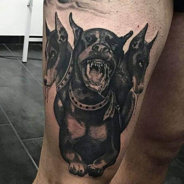 60 Cerberus Tattoo Designs with Meaning