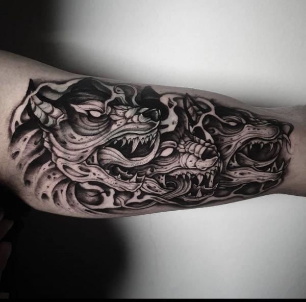 60 Cerberus Tattoo Designs with Meaning
