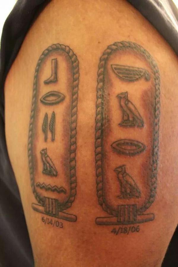 50 Egyptian Hieroglyphics Tattoo Designs with Meaning