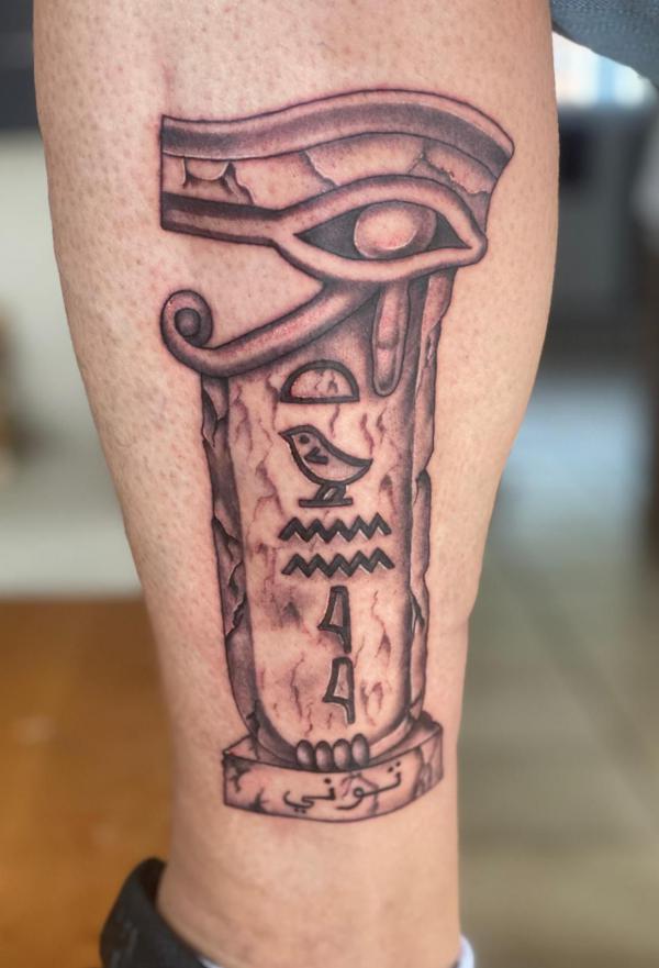 50 Egyptian Hieroglyphics Tattoo Designs with Meaning