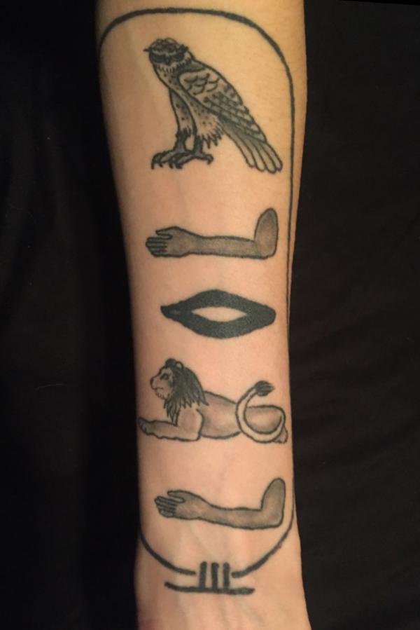 50 Egyptian Hieroglyphics Tattoo Designs with Meaning