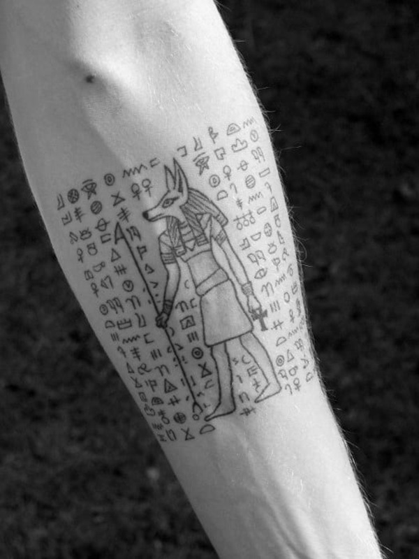 50 Egyptian Hieroglyphics Tattoo Designs with Meaning