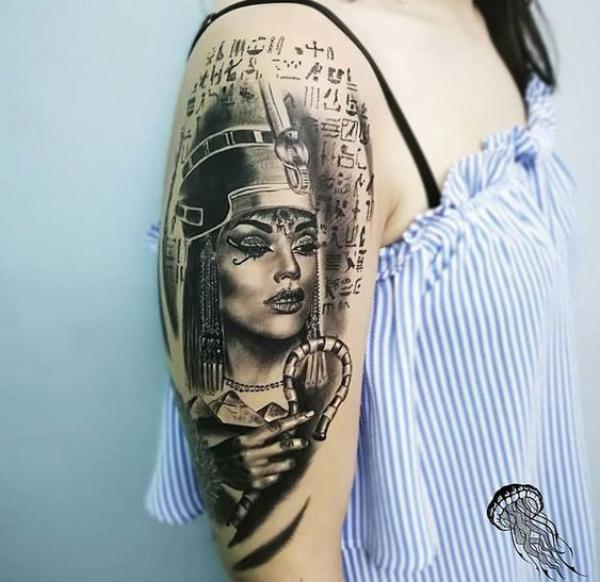 50 Egyptian Hieroglyphics Tattoo Designs with Meaning
