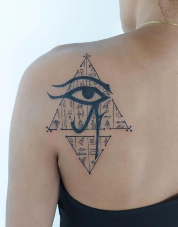 50 Egyptian Hieroglyphics Tattoo Designs with Meaning