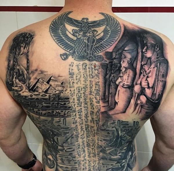 50 Egyptian Hieroglyphics Tattoo Designs with Meaning
