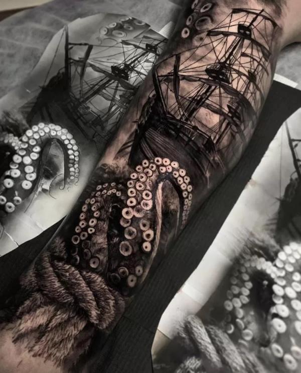 90 Kraken Tattoo ideas: Design and Meaning