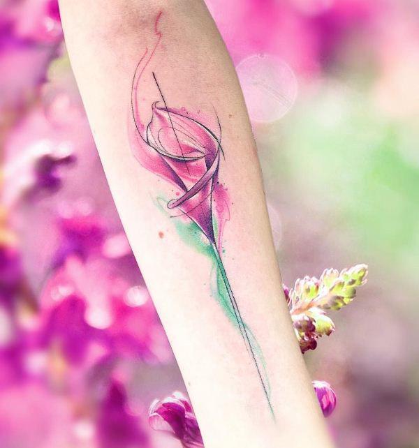 Floral Watercolor Tattoos: A Symphony of Color on Skin