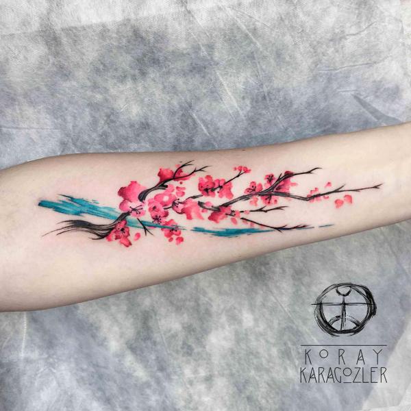 Floral Watercolor Tattoos: A Symphony of Color on Skin
