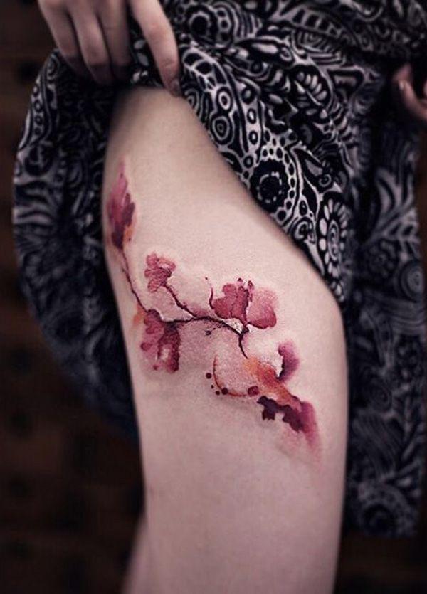 Floral Watercolor Tattoos: A Symphony of Color on Skin