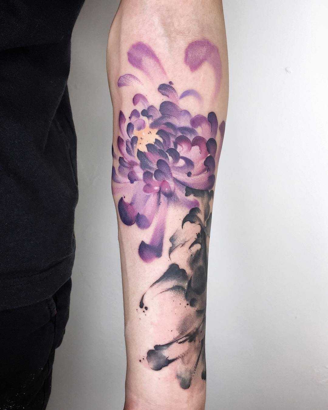 Floral Watercolor Tattoos: A Symphony of Color on Skin