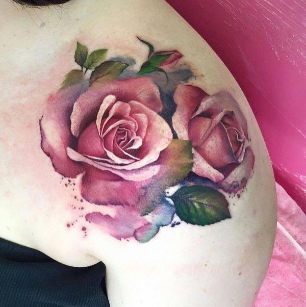 Floral Watercolor Tattoos: A Symphony of Color on Skin