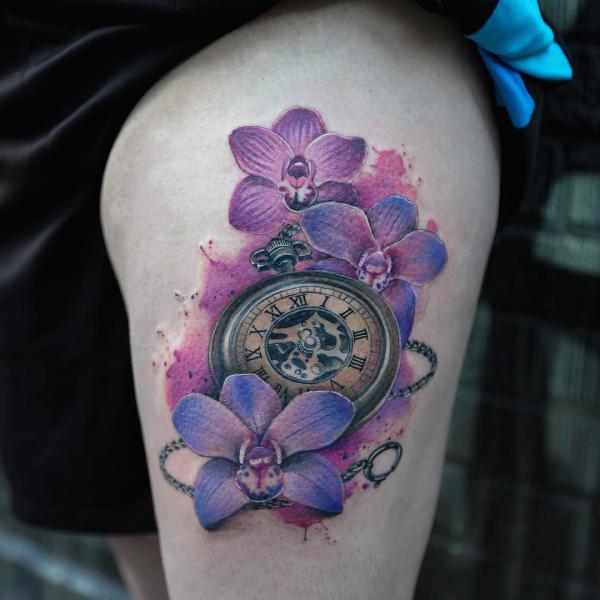 Floral Watercolor Tattoos: A Symphony of Color on Skin
