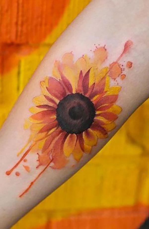 Floral Watercolor Tattoos: A Symphony of Color on Skin