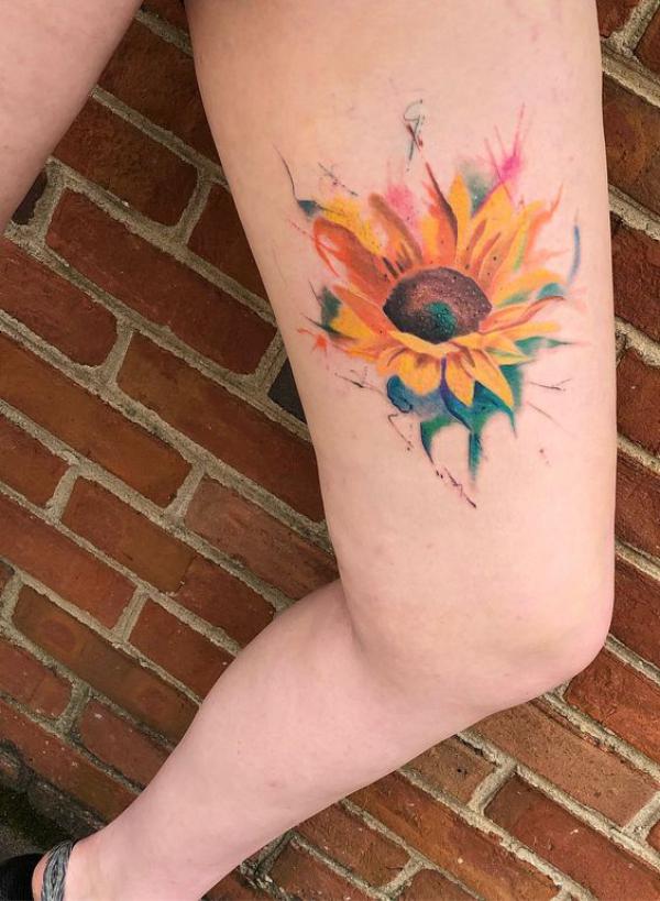 Floral Watercolor Tattoos: A Symphony of Color on Skin