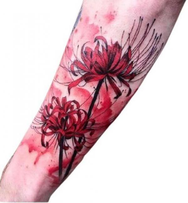 Floral Watercolor Tattoos: A Symphony of Color on Skin