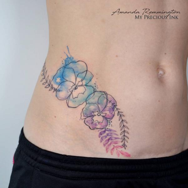 Floral Watercolor Tattoos: A Symphony of Color on Skin