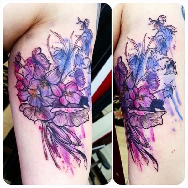 Floral Watercolor Tattoos: A Symphony of Color on Skin