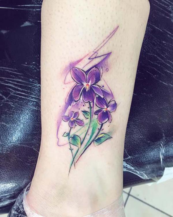 Floral Watercolor Tattoos: A Symphony of Color on Skin