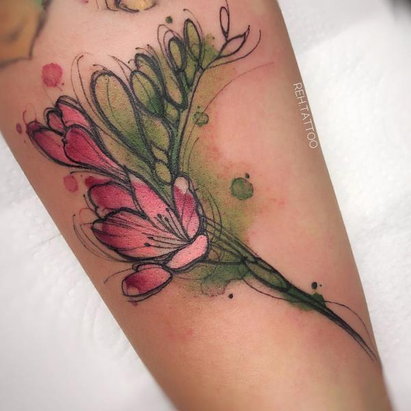 Floral Watercolor Tattoos: A Symphony of Color on Skin