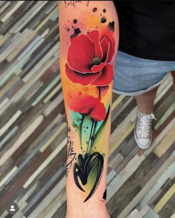 Floral Watercolor Tattoos: A Symphony of Color on Skin