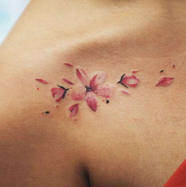 Floral Watercolor Tattoos: A Symphony of Color on Skin