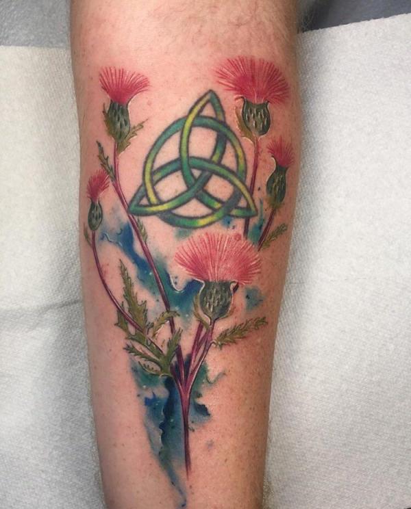 100 Thistle Tattoo Designs with Meaning