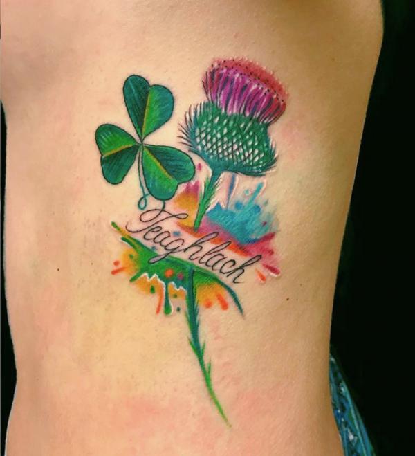 100 Thistle Tattoo Designs with Meaning
