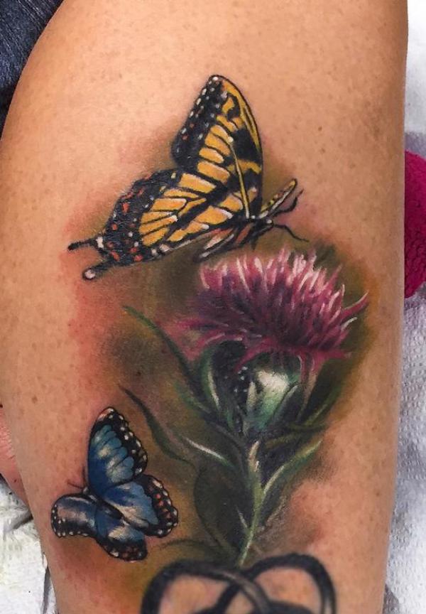 100 Thistle Tattoo Designs with Meaning