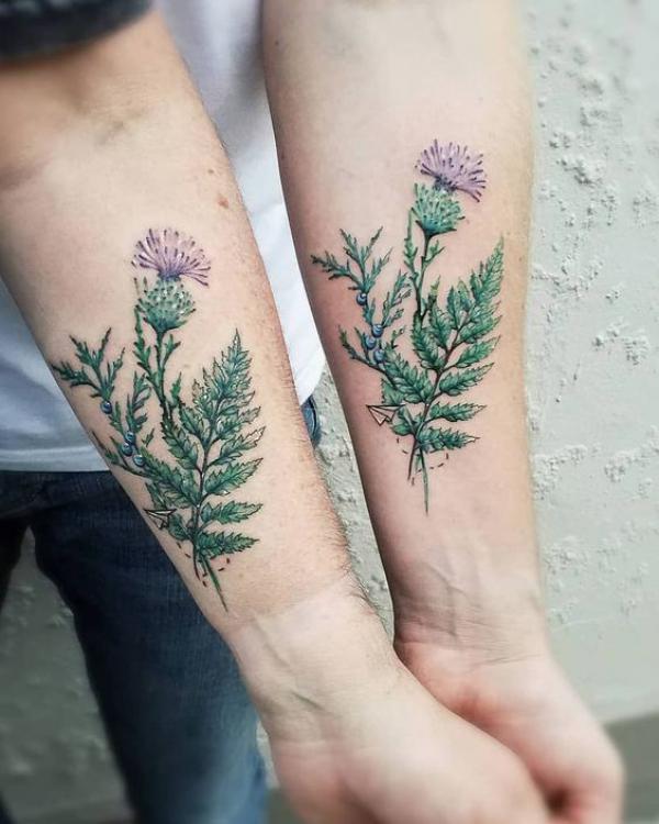 100 Thistle Tattoo Designs with Meaning