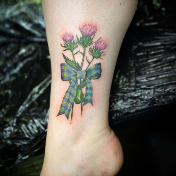 100 Thistle Tattoo Designs with Meaning