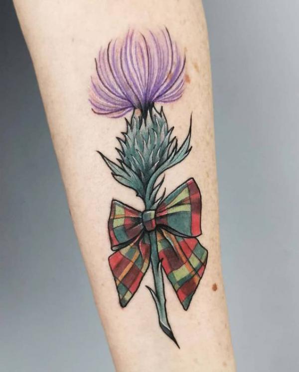 100 Thistle Tattoo Designs with Meaning