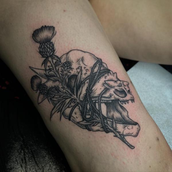 100 Thistle Tattoo Designs with Meaning